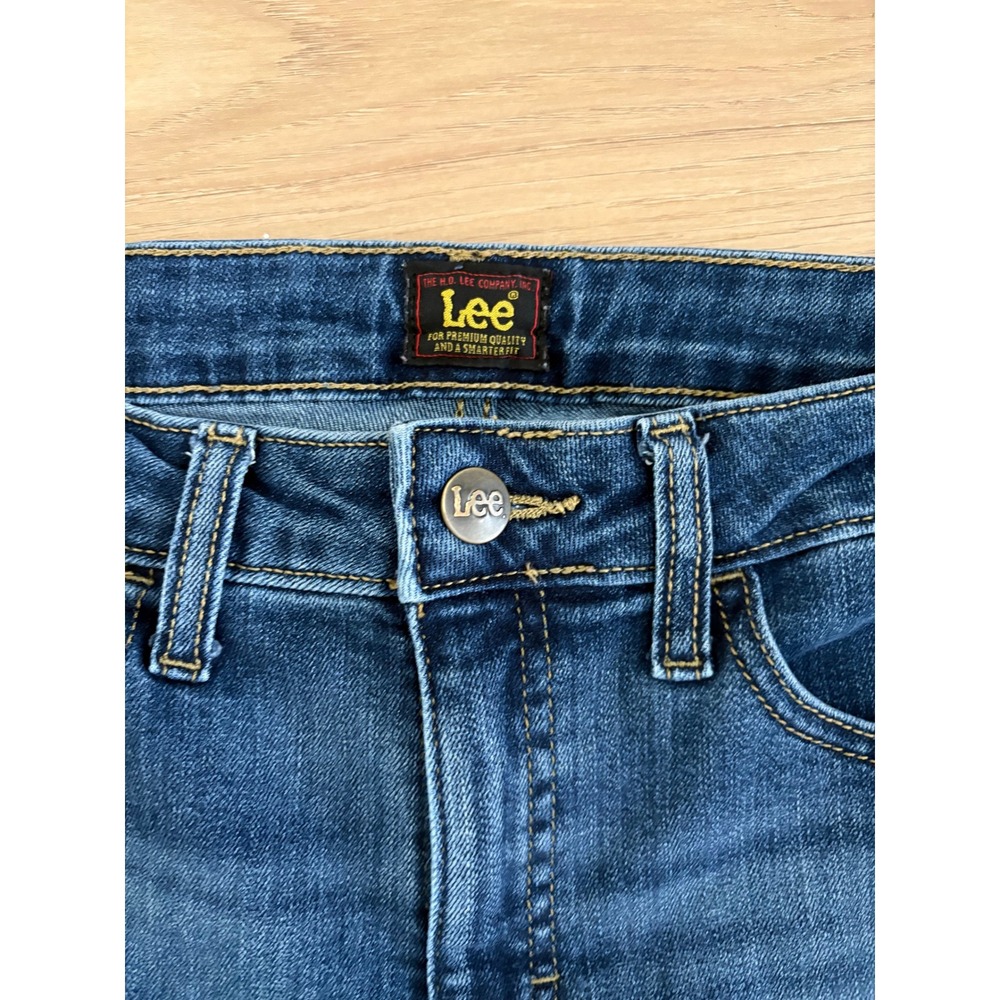 Lee Women's Bootcut Jeans Dark Wash Denim Classic Fit Stretch Everyday - Picture 3 of 4
